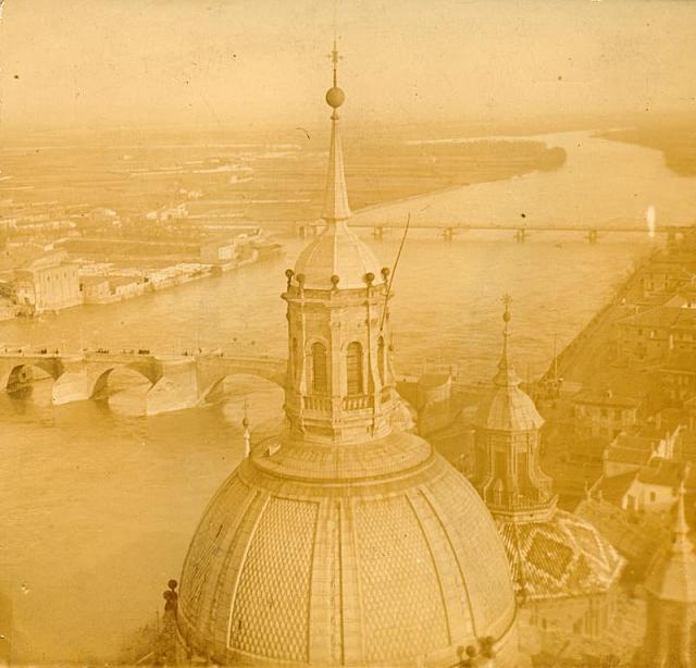 1900 zaragoza desde la torre del pilar ii