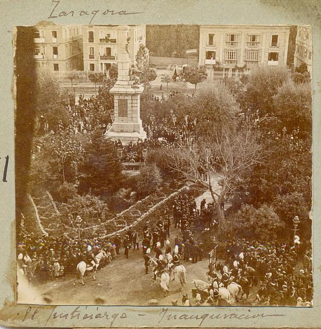 1900 zaragoza inauguracion del justicia