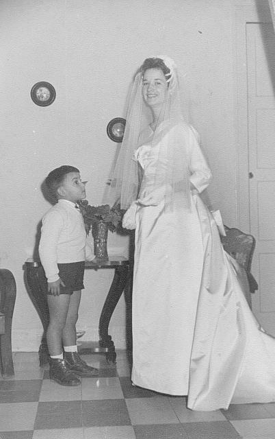 1950s Fina la barquera el dia de su boda