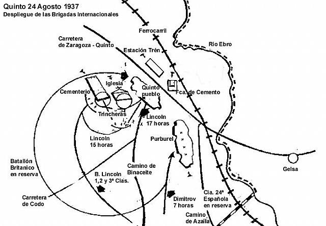 Quinto Croquis de la batalla Agosto 1937