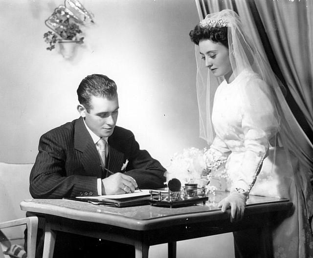 1955 boda ramon perez y delfina subias