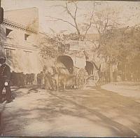 1903 Zaragoza afueras puesto de venta de carruajes