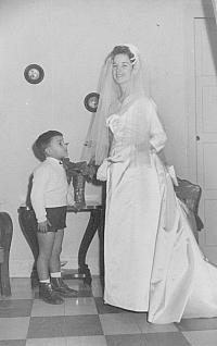 1950s Fina la barquera el dia de su boda