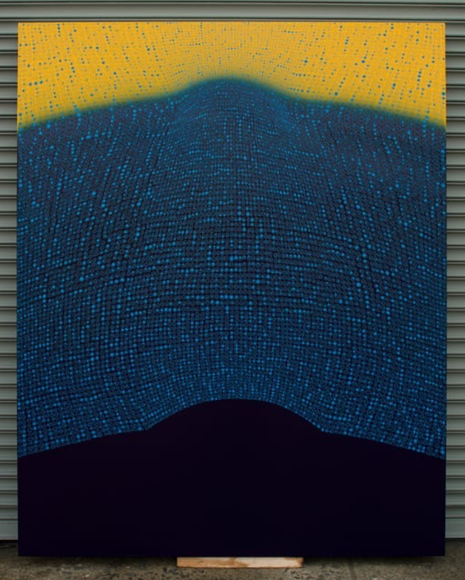 Arch/Horizon - Double Hill 5 Painting (Bumpy version), obra de Teo González